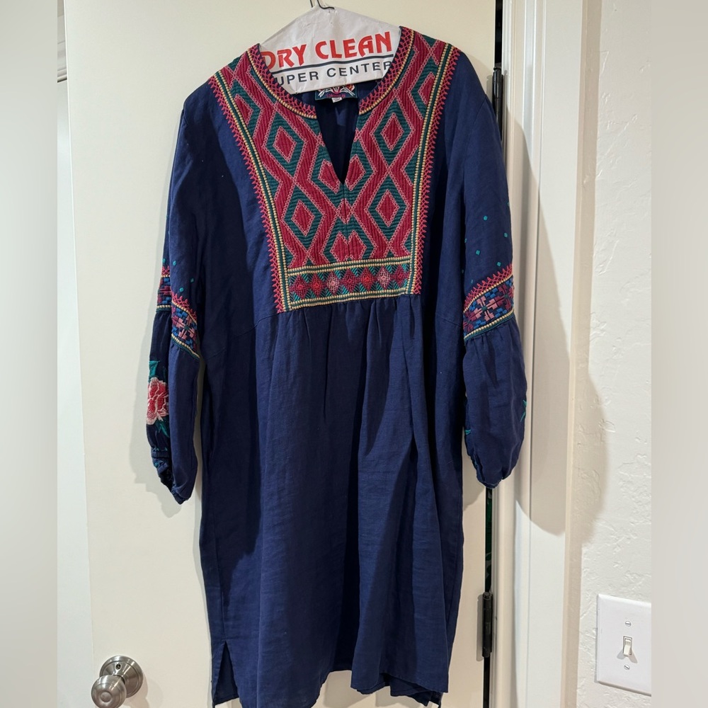 Beautiful embroidered Johnny Was dress